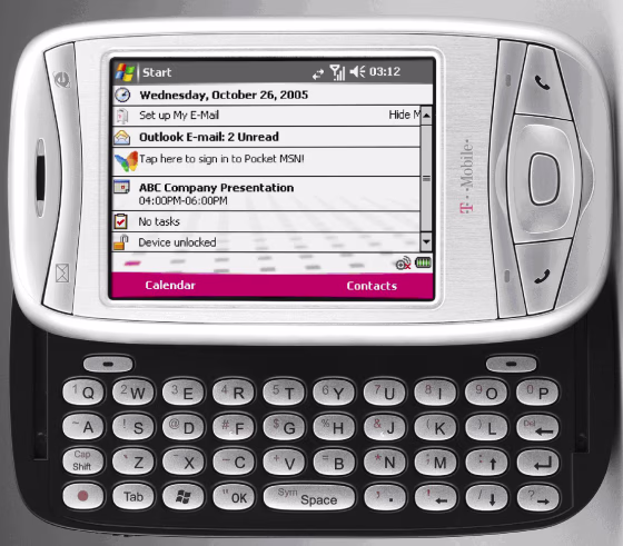 The new MDA phone has a great&nbsp;slide-out&nbsp;keyboard and a screen you can use in either horizontal or vertical position.